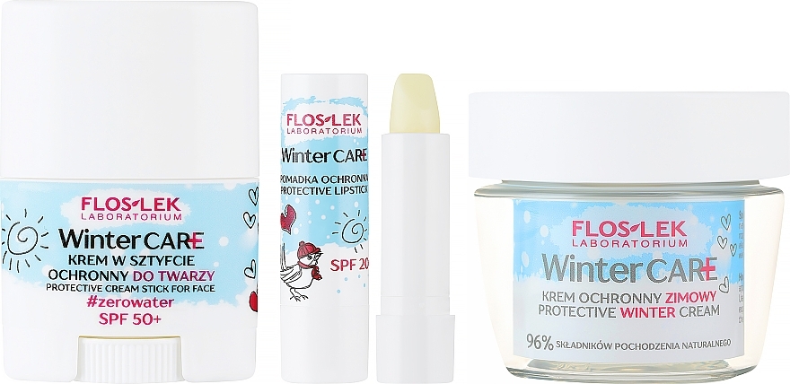 Набор - FlosLek Laboratorium Winter Care (f/cr/50ml + f/cr/st/20g + lip/balm/4g) — фото N2