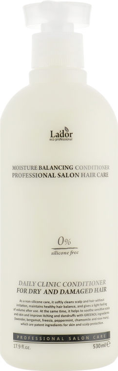 Безсиликоновый увлажняющий кондиционер - La'dor Moisture Balancing Conditioner — фото N3