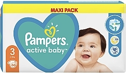 Підгузки Pampers Active Baby 3 (6-10 кг), 66 шт. - Pampers — фото N4