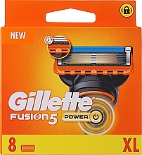 Духи, Парфюмерия, косметика Сменные кассеты для бритья, 8 шт. - Gillette Fusion Power