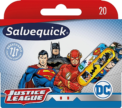 Детские пластыри - Salvequick Justice League — фото N1