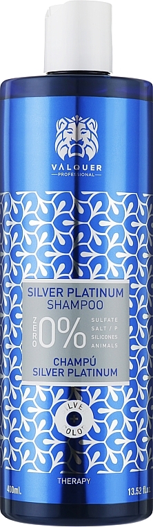 Шампунь для волосся - Valquer SIlver Platinum Shampoo — фото N1