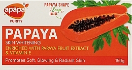 Отбеливающее мыло с экстрактом папайи и витамином Е - Apapa Purity Papaya — фото N1