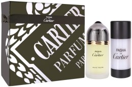 Духи, Парфюмерия, косметика Cartier Pasha de Cartier - Набор (edt 100ml + deo-stik 75ml)