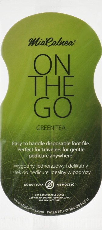 Набор дорожных терок для ног "Green Tea" - MiaCalnea On The Go Green Tea — фото N2