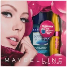 Духи, Парфюмерия, косметика Набор - Maybelline New York Golossal Go Extreme Volum Express (mascara/9.5ml + demaq/125ml) 