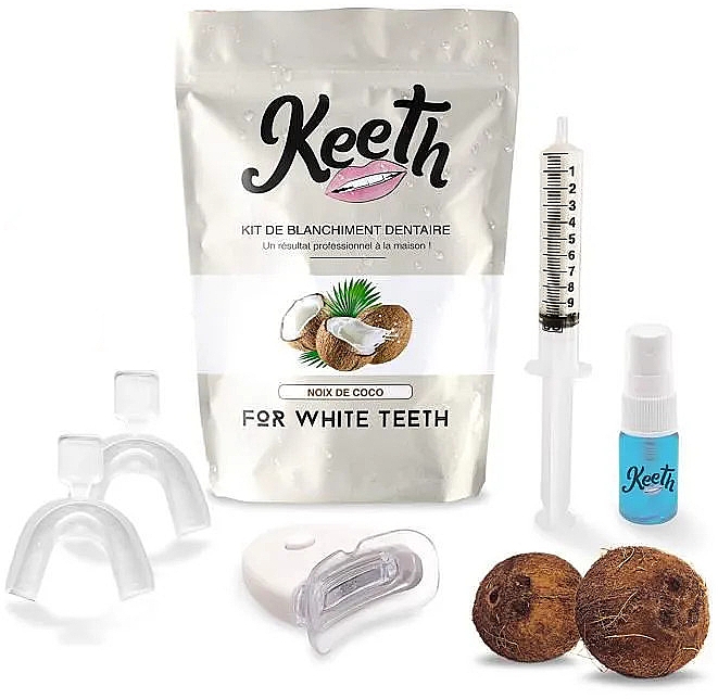 Набор для отбеливания зубов "Кокос" - Keeth Coconut Teeth Whitening Kit — фото N1