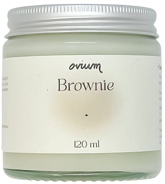 Соевая свеча "Брауни" в баночке - Ovium Brownie — фото N1
