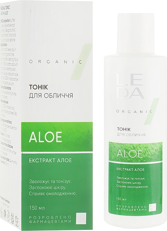 УЦІНКА Тонік для обличчя з екстрактом алое - Leda Aloe Facial Tonic * — фото N1