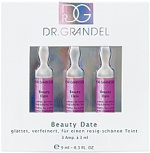 Розгладжувальний ампульний концентрат з пептидами - Dr. Grandel Beauty Date — фото N1