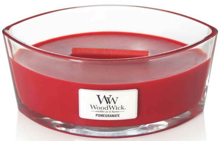 Ароматическая свеча в стакане - Woodwick Candle Ellipse Jar Pomegranate — фото N2