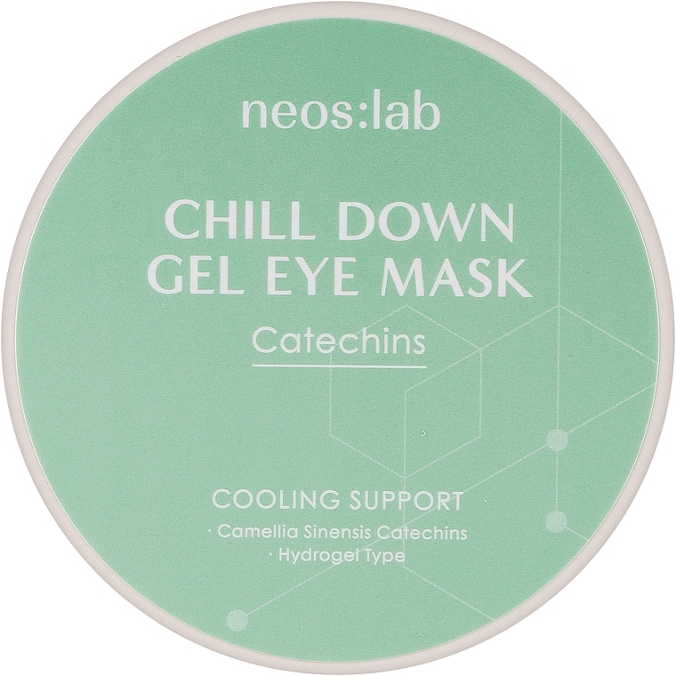 Гидрогелевые патчи для глаз с зеленым чаем и аденозином - Neos:lab Chill Down Gel Eye Mask Catechins — фото N1