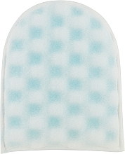 Мочалка для тіла, біло-блакитна - Arix — фото N4