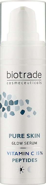 Сироватка з вітаміном С 15% і пептидами для сяйва шкіри - Biotrade Pure Skin — фото N1