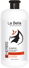 Шампунь для волосся "Комплекс лікувальних трав з кератином" - La Bella Herbs Shampoo — фото N1