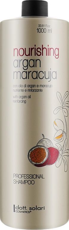 Шампунь с аргановым маслом и маракуйей - Dott. Solari Science & Welness Argan Oil And Marcuja Shampoo — фото N1