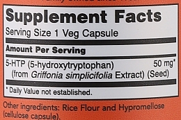 Амінокислота "5-HTP", 50 mg - Now Foods 5-HTP 50 mg — фото N3