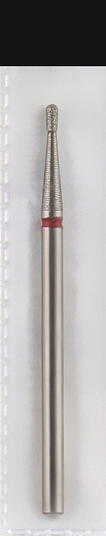 Фреза алмазна, закруглений циліндр, 3,0 мм L-1,4 мм, червона - Head The Beauty Tools — фото N1