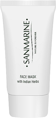 Успокаивающая маска с индийскими травами для лица - Sanmarine Natural Elements Face Mask With Indian Herb — фото N1