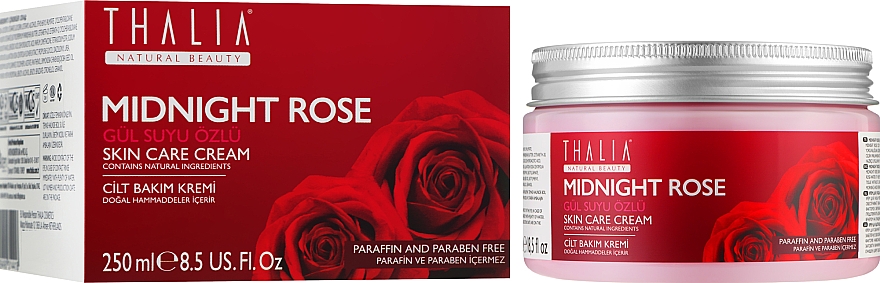 Крем для лица и тела нормализующий с розой - Thalia Midnight Rose Skin Care Cream — фото N2