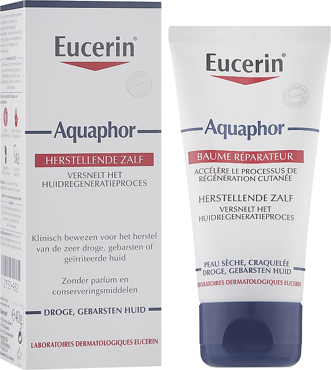 Восстанавливающий бальзам для сухой кожи - Eucerin Aquaphor Skin Repair Balm — фото N2