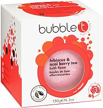 Парфумерія, косметика Бомбочка для ванни "Гібіскус і ягоди асаї" - Bubble T Bath Fizzer Hibiscus & Acai Berry