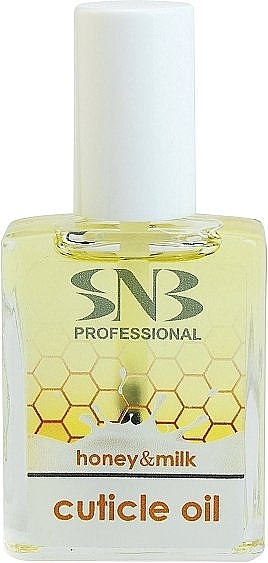 Олія для кутикули "Мед і молоко" - SNB Professional Honey&Milk Cuticle oil — фото N1