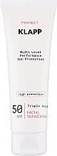 Сонцезахисний крем - Klapp Multi Level Performance Sun Protection Cream SPF50 — фото N1