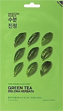 Тканинна маска "Зелений чай" - Holika Holika Pure Essence Mask Sheet Green Tea — фото N2