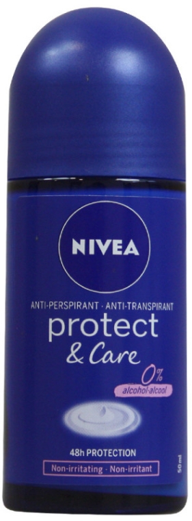 Дезодорант шариковый женский "Защита и забота" - NIVEA Protection and Care Deodorant Roll-On — фото N1