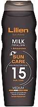 Парфумерія, косметика Сонцезахисне молочко для тіла - Lilien Sun Active Milk SPF 15