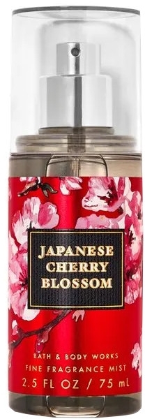 Парфюмированный спрей для тела - Bath And Body Works Japanese Cherry Blossom Fine Fragrance Mist (мини) — фото 75ml