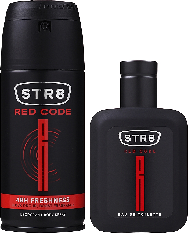 STR8 Red Code - Набор (edt/50ml + deo/150ml) — фото N2