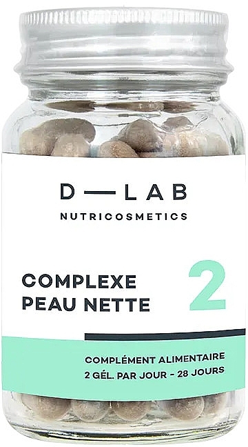 Пищевая добавка "Чистая кожа" - D-Lab Nutricosmetics Clear Skin Complex — фото N1