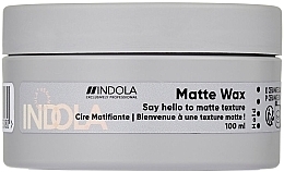 Матовий віск для волосся - Indola Care & Style Matte Wax — фото N1