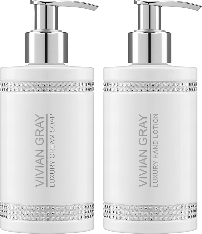 Набір - Vivian Gray White Crystals Set (cr/soap/250ml + h/lot/250ml) — фото N2