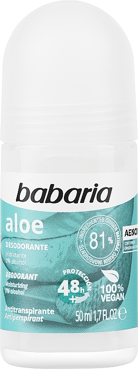 Дезодорант - Babaria Aloe Vera Original 0 Alcohol Deodorant  — фото N1