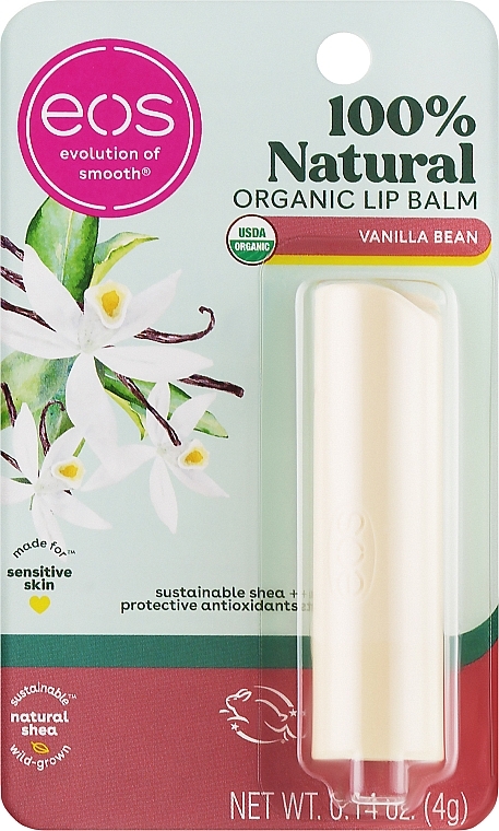Бальзам для губ в стике "Ваниль" - EOS Smooth Stick Lip Balm Vanilla Bean — фото N1