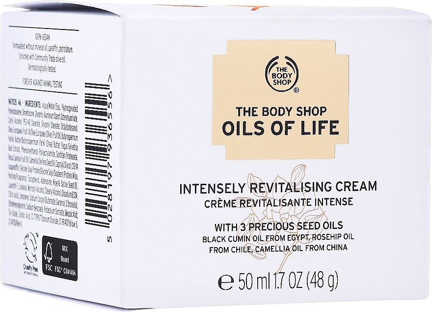 Интенсивный восстанавливающий крем - The Body Shop Oils of Life Intensely Revitalising Cream — фото N2