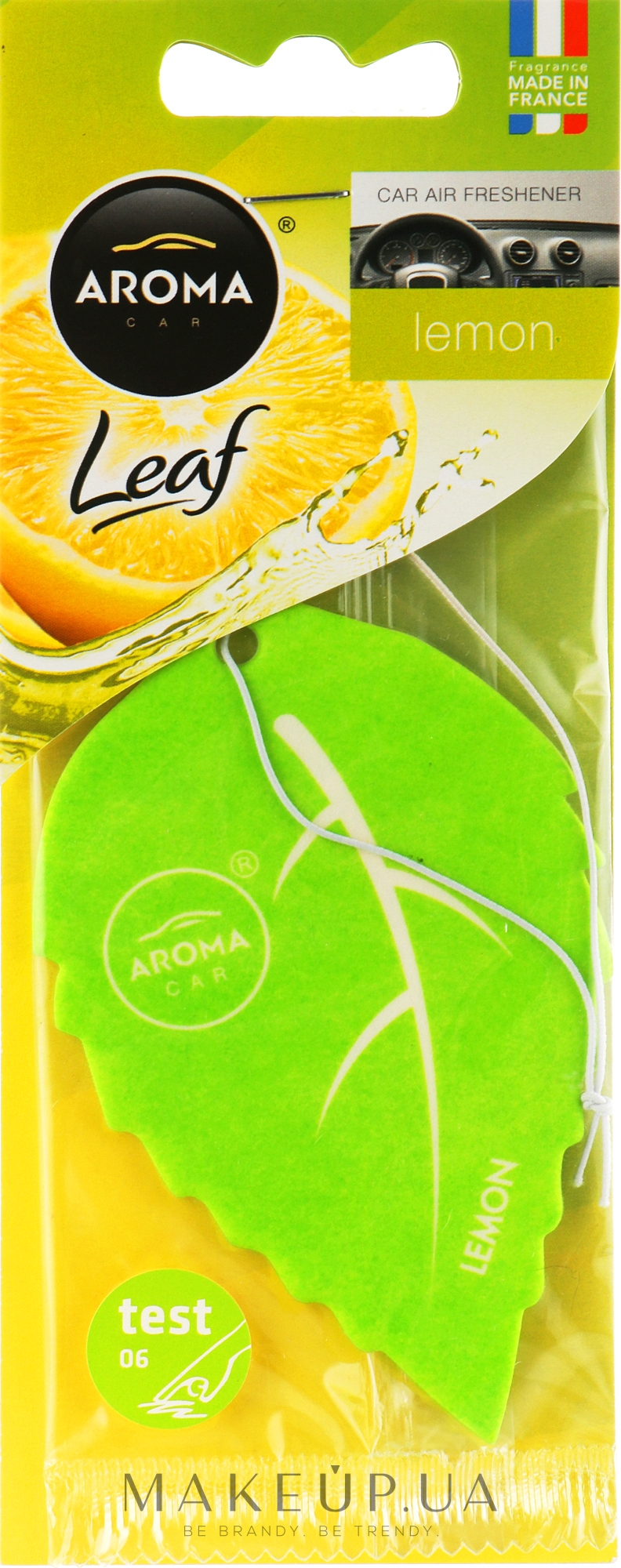 Ароматизатор для авто "Lemon" - Aroma Car Leaf — фото 5.5g