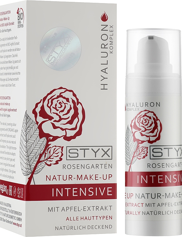 Тонувальна основа для макіяжу з екстрактом яблука - Styx Naturcosmetic Rosegarden Intensive Natur-Make-Up — фото N2