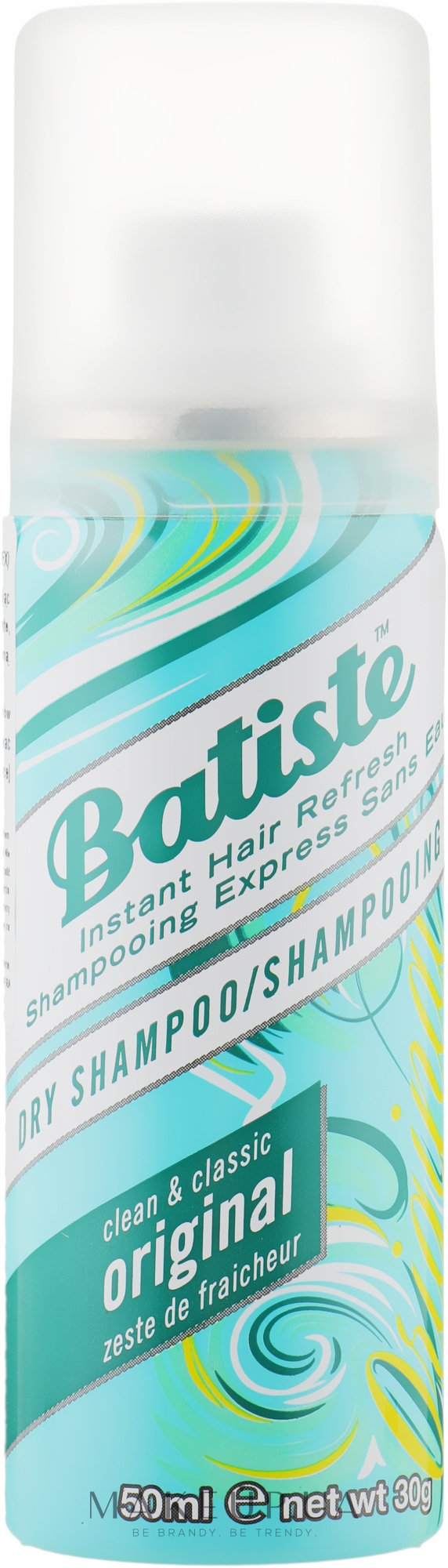 Сухой шампунь - Batiste Dry Shampoo Clean and Classic Original  — фото 50ml