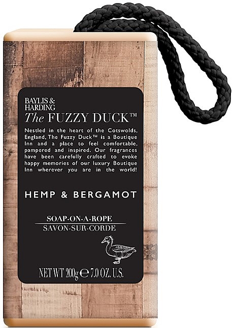 Мыло на веревке "Конопля и бергамот" - Baylis & Harding The Fuzzy Duck Hemp & Bergamot Soap