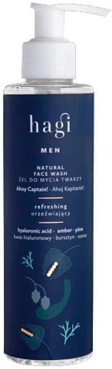 Гель для умывания - Hagi Men Natural Face Wash Ahoy Captain — фото N1