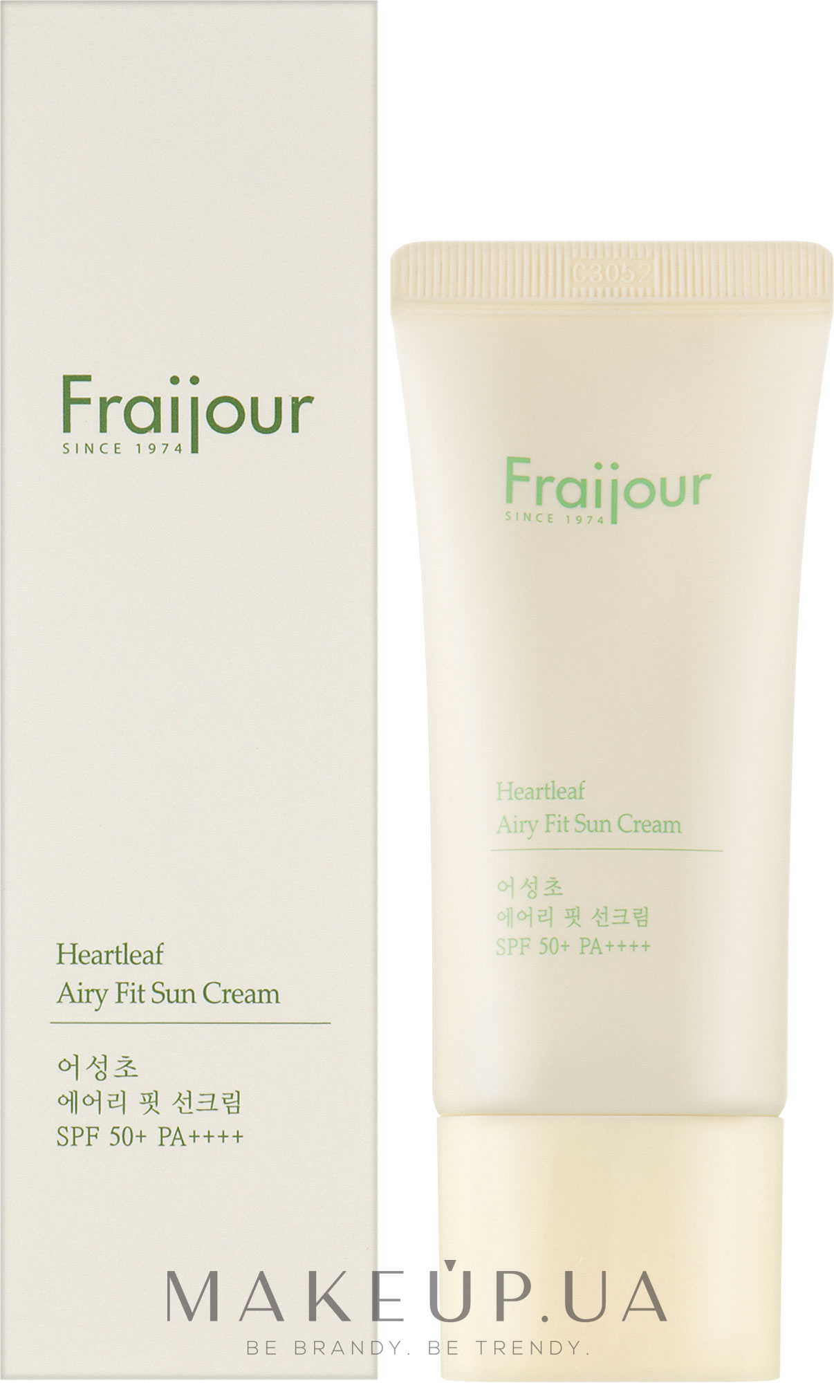 Сонцезахисний крем для обличчя - Fraijour Heartleaf Airy Fit Sun Cream SPF 50+ — фото 50ml