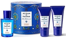 Духи, Парфюмерия, косметика Acqua Di Parma Blu Mediterraneo Arancia Di Capri - Набор (edt/75ml + b/wash/40ml + b/lot/40ml)