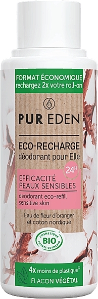 Кульковий дезодорант "Чутлива шкіра" - Pur Eden Sensitive Skins Deodorant (змінний блок) — фото N1