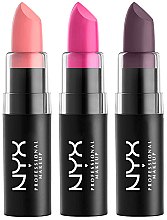 Парфумерія, косметика Набір - NYX Professional Makeup Matte Lipstick Set 5 (lipstick/3x4,5g)