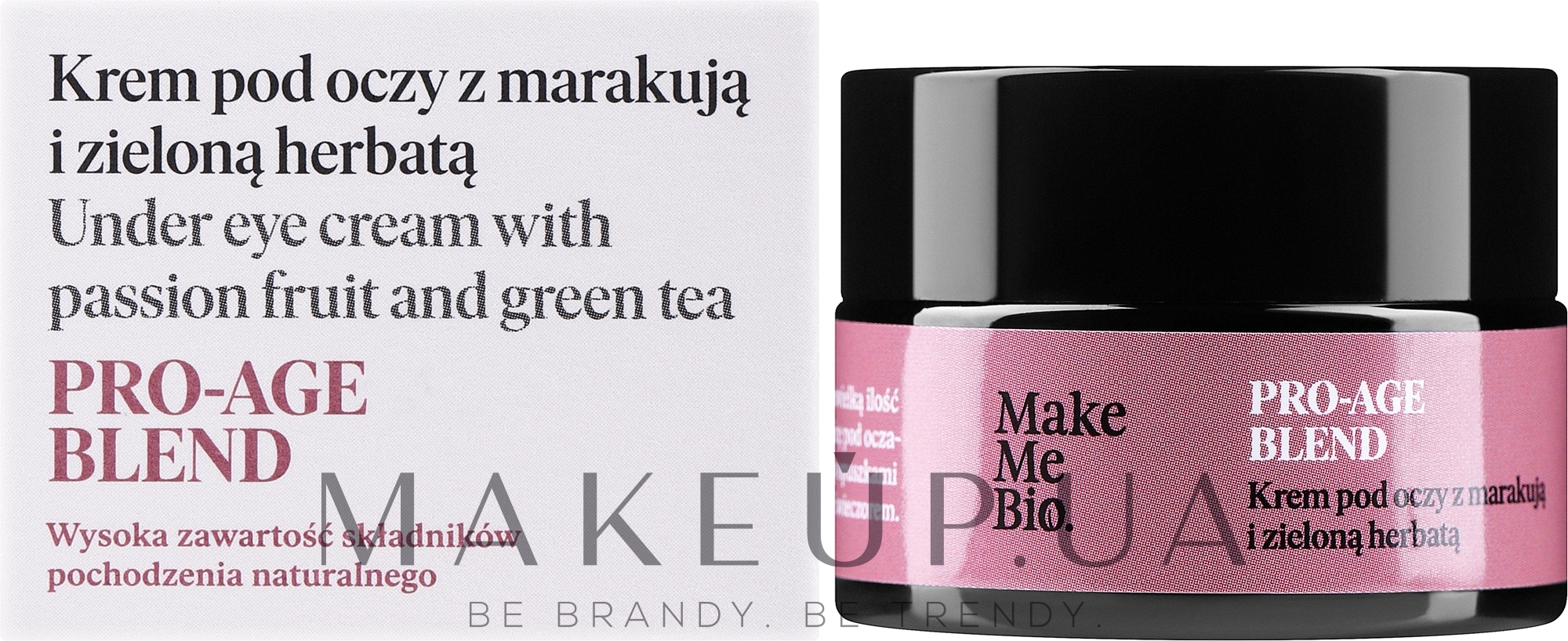 Крем для глаз с маракуйей и зеленым чаем - Make Me BIO — фото 15ml