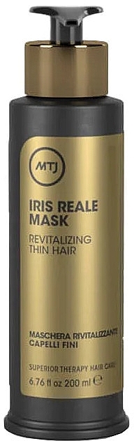 Відновлювальна і об'ємна маска для тонкого волосся - MTJ Cosmetics Reale Iris Mask — фото N1